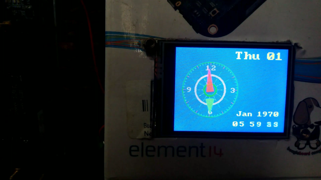 BeagleBone Black desk clock using PRU to ILI9341 - BeagleBoard