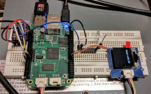 Breadboard set-up