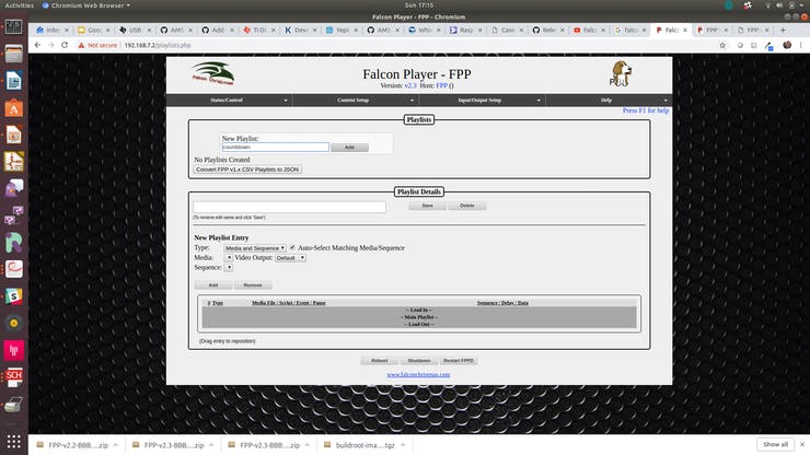 Status/Control->Status Page”></p>
<p><strong>4) Setup the WiFi</strong>
</p>
<p>You need to connect to your home network so that you’ll get time updates! This is fairly straight-forward under the Status/Control menu in the Network pull-down. Type in your SSID and PSK, then click the update button. The new IP address will start showing up near the top to be able to access the control panel from over your network once it has been obtained.</p>
<p><img class=