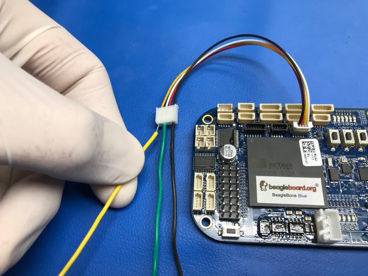 Connect hook-up wires to JST/SH connector