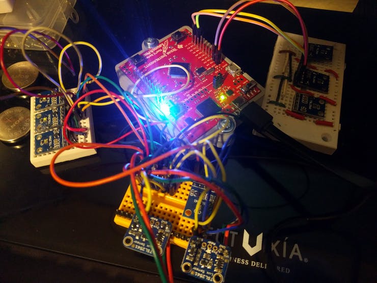 Breadboarding em sensors.