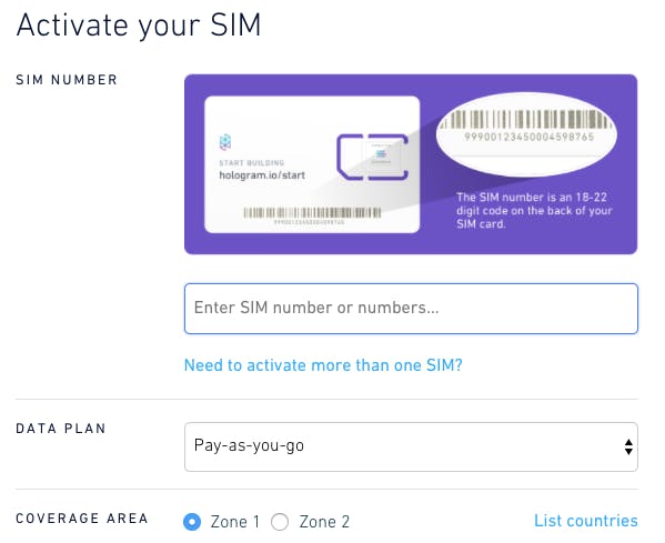 Hologram SIM activation is cake!