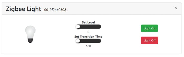 Device card on web application