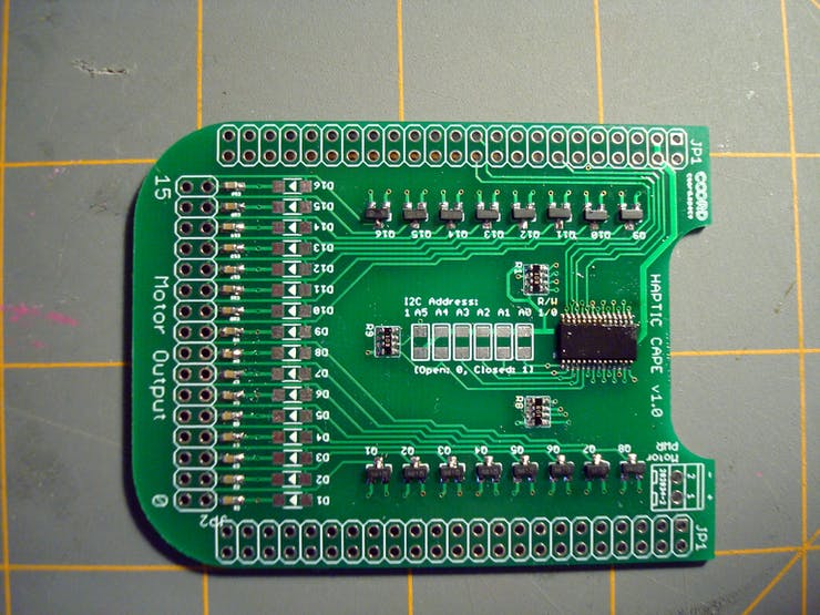 Now solder the rest of the pins. You should now have a board similar to what's shown here. Good work!