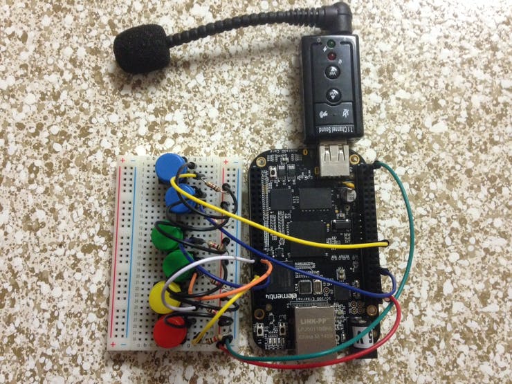 It's quite a lot bulkier when using a breadboard, but for a fun project that doesn't matter all that much. We only used one 