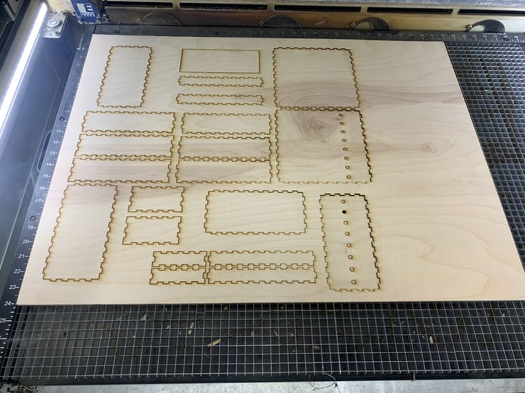 Figure 2. Laser Cut Snap-Fit Pieces 