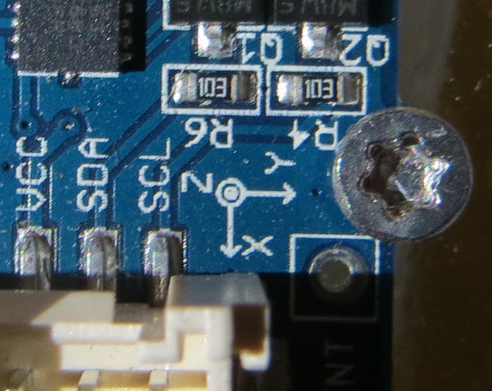 x-y-z coordinate of the device