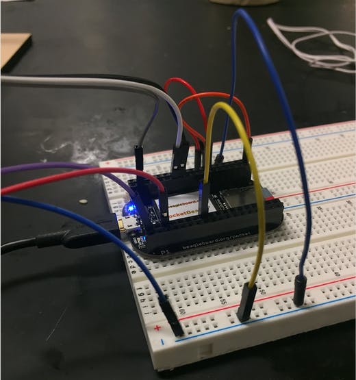 Pocket Beagle and Wiring via Breadboard