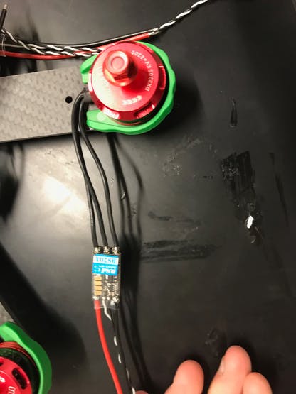 ESC Attached to a Motor