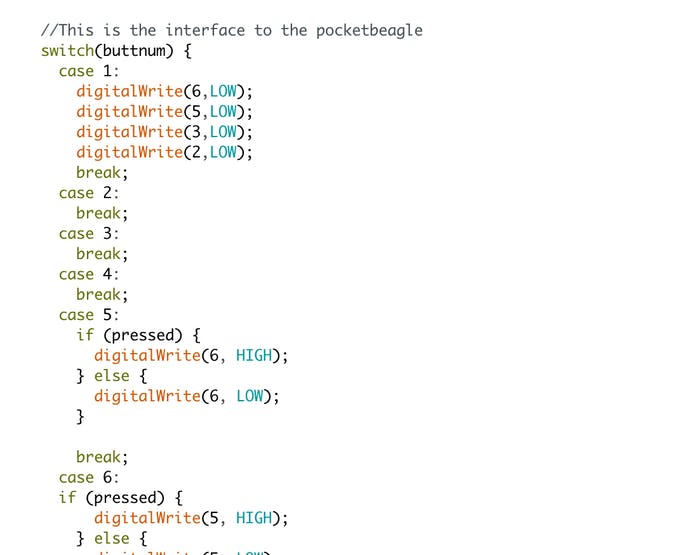 Arduino Code Addition: Case Statements