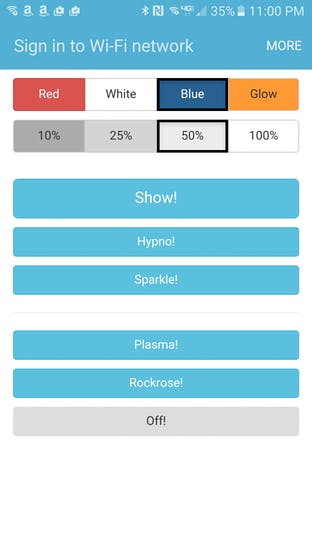 Panel test interface