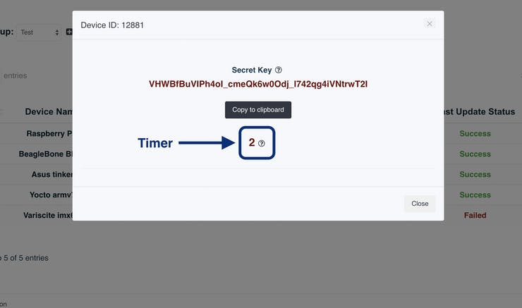 UpSwift.io starting a remote control session